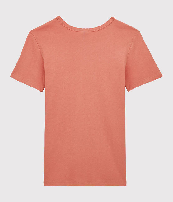 T-shirt punto coccotte ICONICA in cotone bio Donna rosa PAPAYE