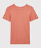 T-shirt punto coccotte ICONICA in cotone bio Donna rosa PAPAYE