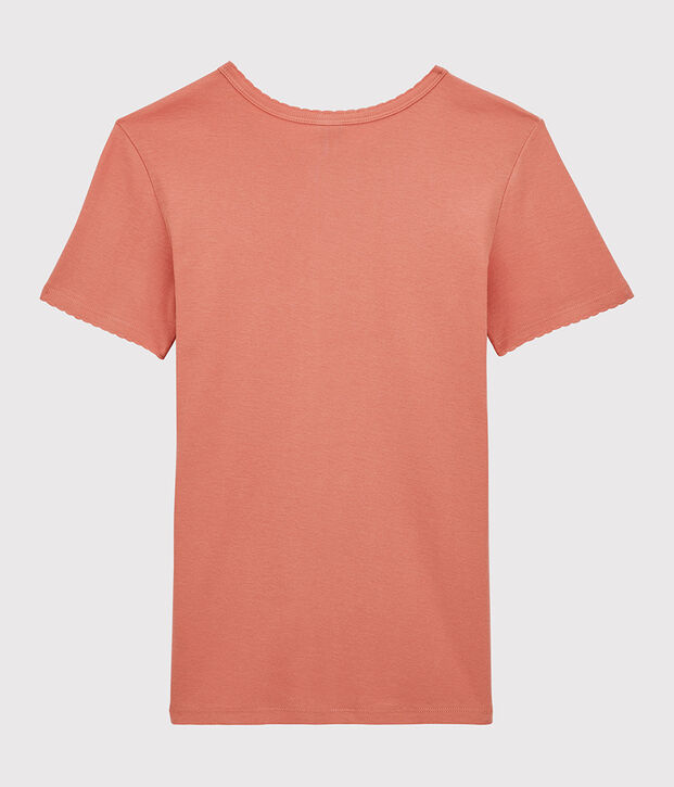 T-shirt punto coccotte ICONICA in cotone bio Donna rosa