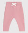 Joggers in cotone tinta unita neonato rosa CHARME
