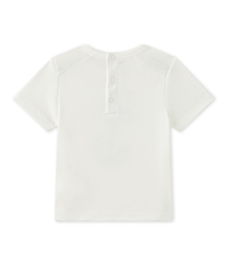 T-shirt beb&eacute; bambino maniche corte bianco MARSHMALLOW