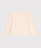 Cardigan in tubique bambina ecru AVALANCHE