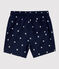 Shorts da mare per bebè in materiale eco-sostenibile blu SMOKING/bianco MARSHMALLOW