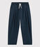 Pantaloni comodi in serge di cotone bambino blu SMOKING