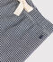 Pantaloni bebè in cotone biologico blu SMOKING/bianco MARSHMALLOW