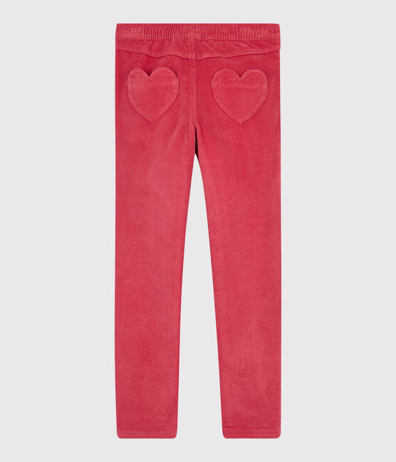 Pantaloni in velluto bambina rosa POPPY