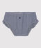 Slip mare in materiale riciclato per bebè blu MEDIEVAL/bianco MARSHMALLOW