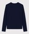 T-shirt iconica punto cocotte in cotone donna blu SMOKING