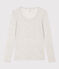 T-shirt second skin in cotone leggero donna grigio BELUGA CHINE