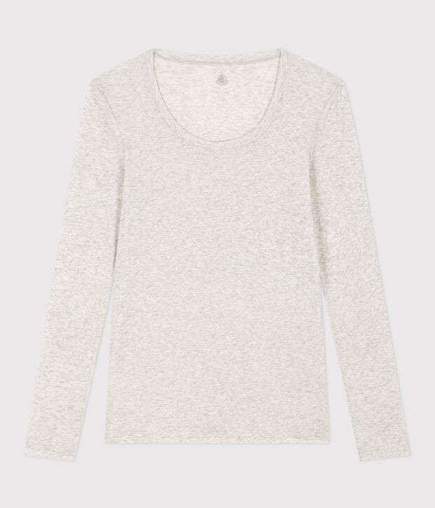 T-shirt second skin in cotone leggero donna BELUGA CHINE