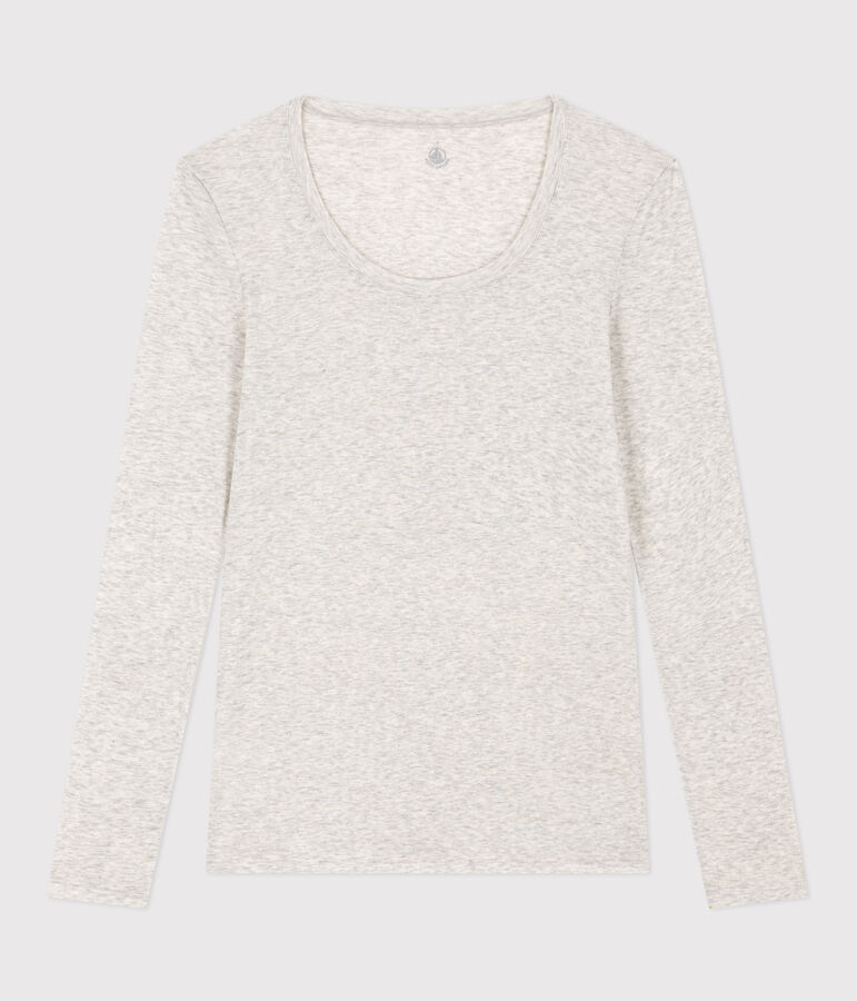 T-shirt second skin in cotone leggero donna grigio