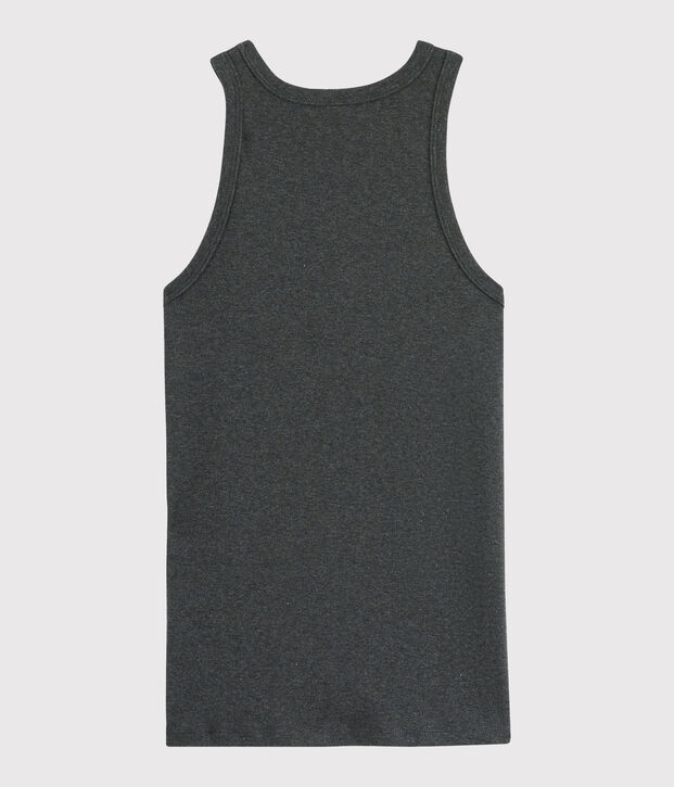 Canottiera iconica in cotone Donna grigio