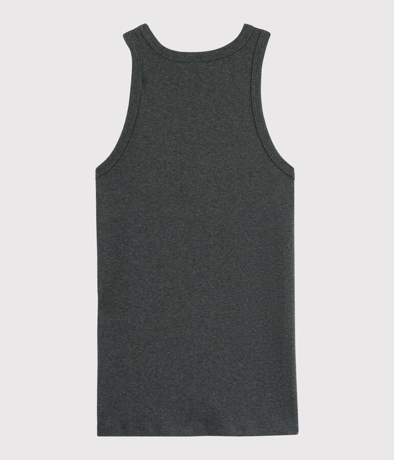 Canottiera iconica in cotone Donna grigio