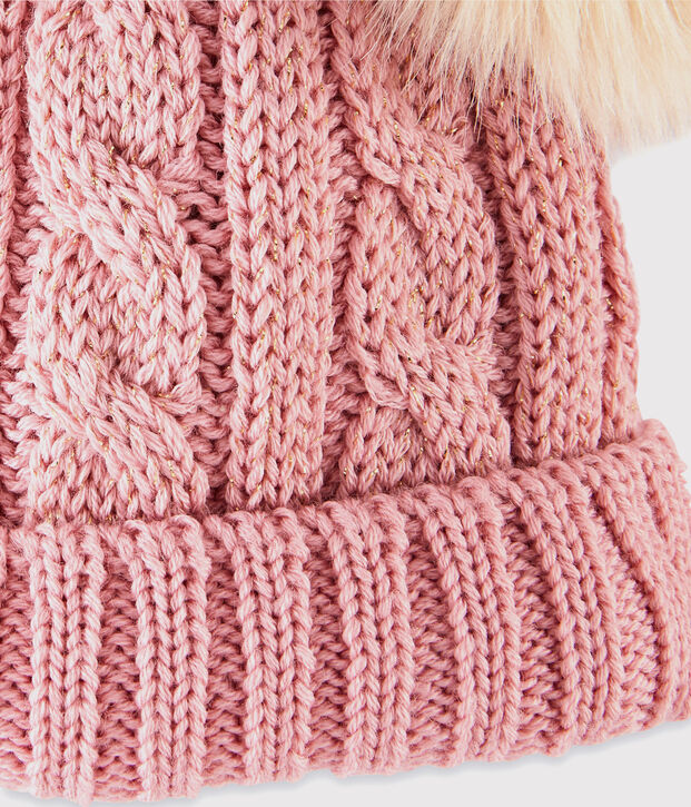 Cappellino bambina rosa/giallo