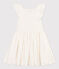 Abito bambina in pizzo sangallo bianco MARSHMALLOW