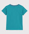 T-shirt a righe in cotone bambino verde LAVIS/blu VERDE