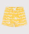 Shorts da bagno con stampa di squalo neonato giallo ORGE/bianco MARSHMALLOW