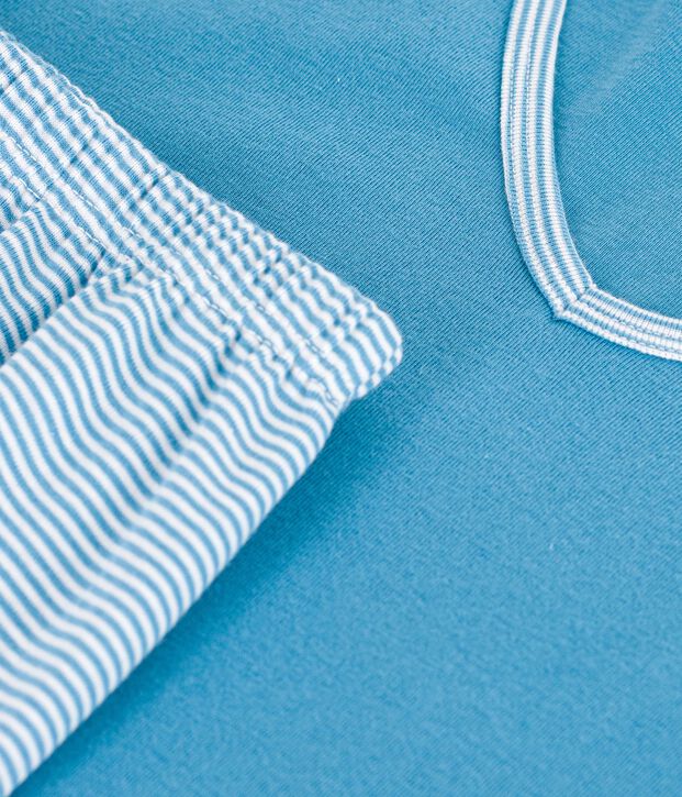Pyjama short Femme en coton blu/multicolore