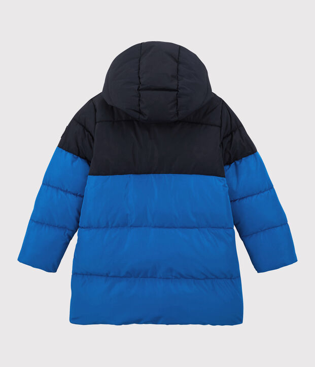 Piumino lungo bambina/bambino blu/blu