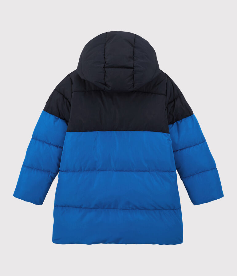 Piumino lungo bambina/bambino blu/blu