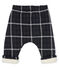 Pantalone bebè maschio a scacchi doppiato in sherpa nero CITY/bianco MULTICO