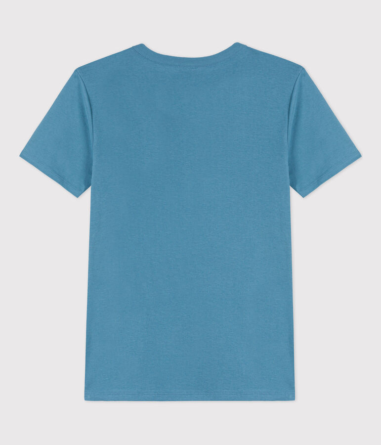 T-shirt L'ICONIQUE girocollo in cotone donna blu