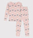 Pigiama bambina in cotone aderente