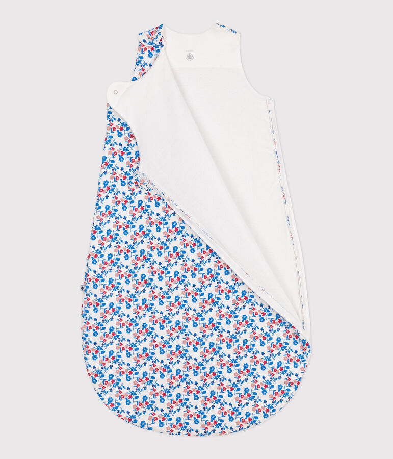 Sacco nanna neonato in cotone a fiori TOG 2 bianco/multicolore