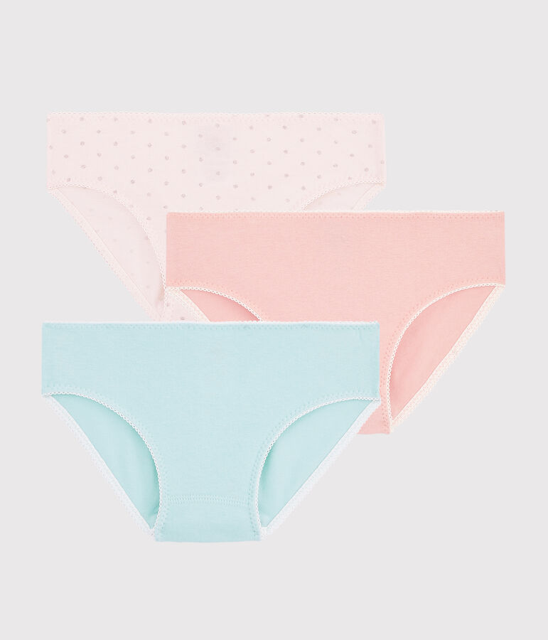 Confezione da 3 slip glitterati bambina multicolore