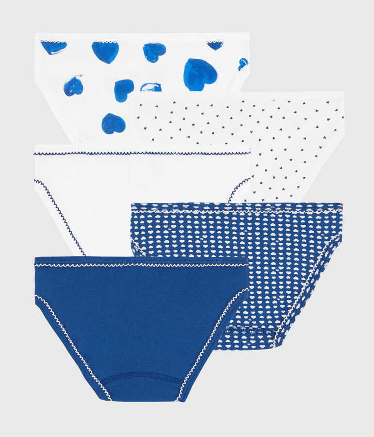 Confezione da 5 slip cuori bambina variante 1