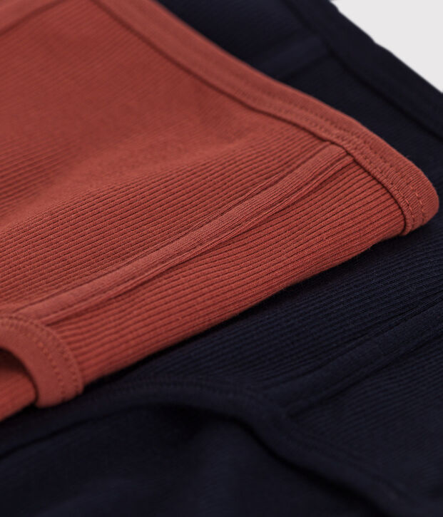 Confezione da 2 slip donna in cotone elastan tinta unita multicolore