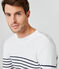 Pull marinaro uomo bianco MARSHMALLOW/blu SMOKING