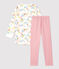 Camicia da notte bambina a fiori in cotone bianco MARSHMALLOW/bianco MULTICO
