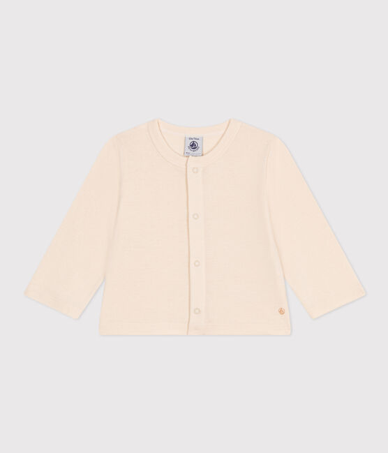 Cardigan in cotone neonato ecru AVALANCHE