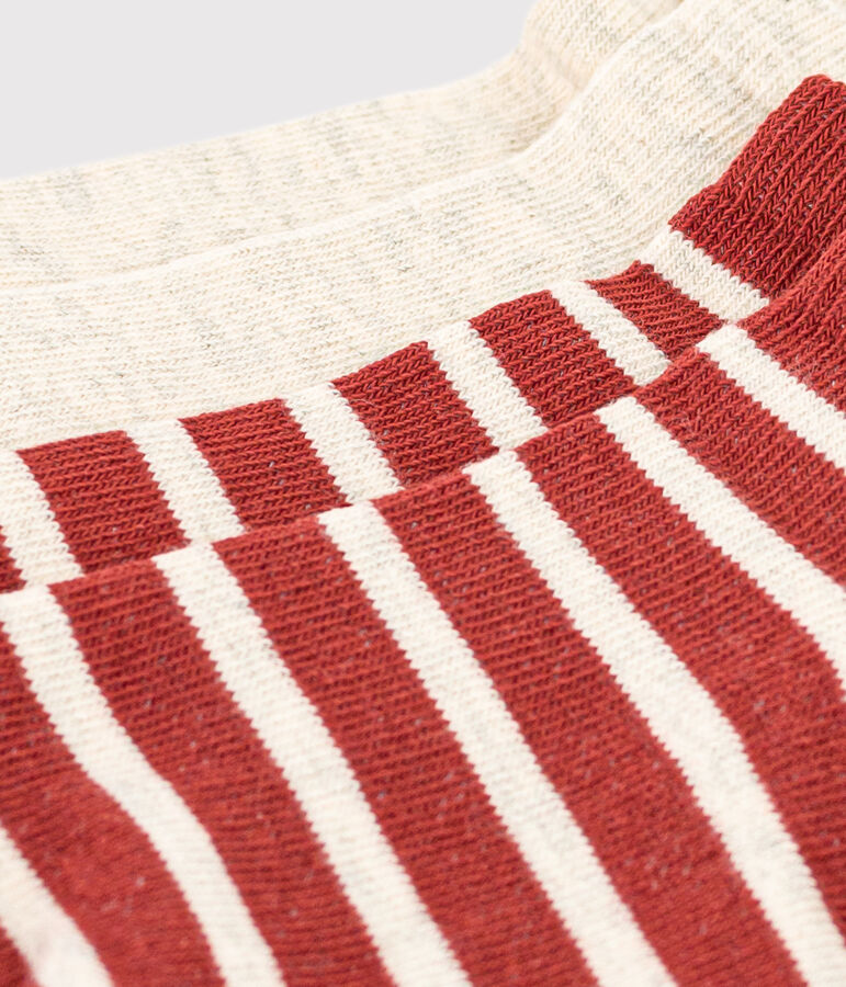 Confezione da 2 paia di calzini bassi a righe bambino unisex multicolore