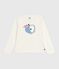 T-shirt a maniche lunghe in cotone con stampa bambina MILK/ MULTICO