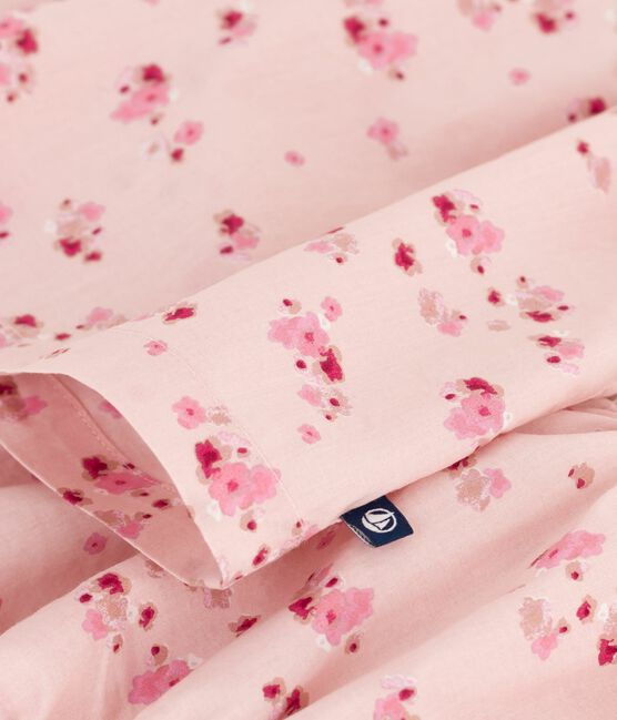Abito senza maniche in cotone con bloomer abbinato neonata rosa JOLI/bianco MULTICO