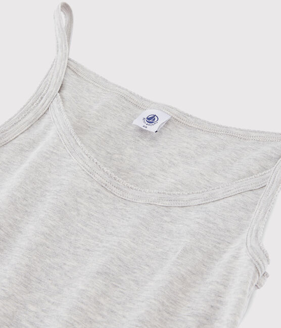Abito con spalline iconico in cotone Donna grigio BELUGA CHINE