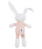 Coudou coniglietto sonaglio bebè unisex rosa ROSAKO/bianco MARSHMALLOW