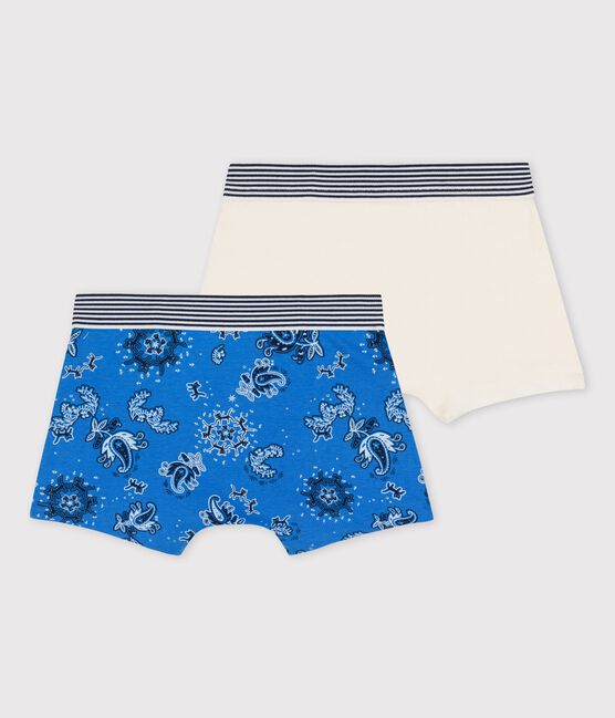 Confezione da 2 boxer bambino stampa bandana in cotone biologico variante 1