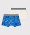 Confezione da 2 boxer bambino stampa bandana in cotone biologico variante 1
