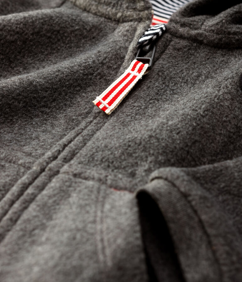 Felpa in pile beb&egrave; grigio