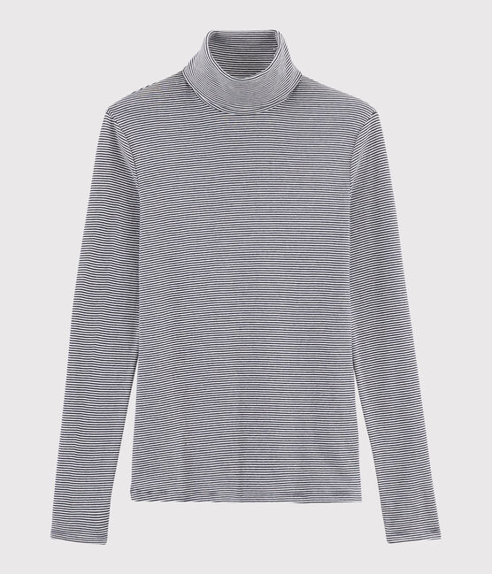 Dolcevita iconico Donna blu SMOKING/bianco MARSHMALLOW