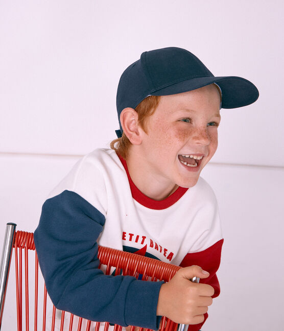 Berretto con visiera bambino unisex blu SMOKING