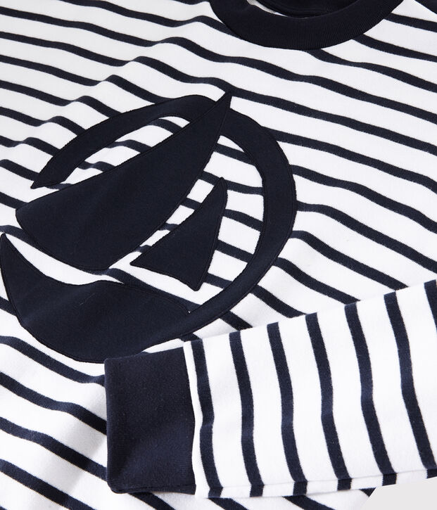 Felpa Donna bianco/blu