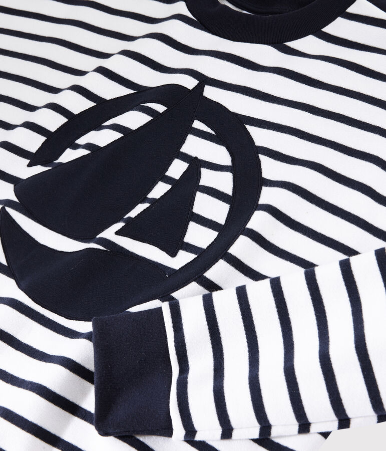 Felpa Donna bianco/blu