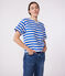 T-shirt Le Boxy in cotone a righe donna bianco AVALANCHE/ MULTICO