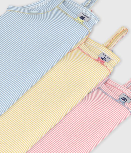 Set di canotte in cotone a righe bambino variante 1