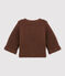 Cardigan per bebè in misto lana e cotone marrone BROWN