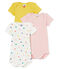 Trio body manica corta bebè bambina variante 1